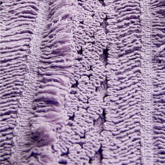 Maje Crochet Yellow Purple Dress — No Tags & Seam Rip - Picture 4 of 13